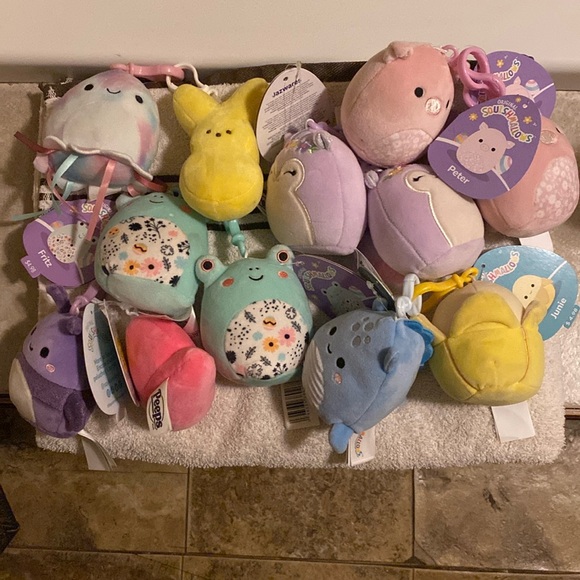 Squishmallows & Peeps Keychain Bundle - Picture 1 of 2